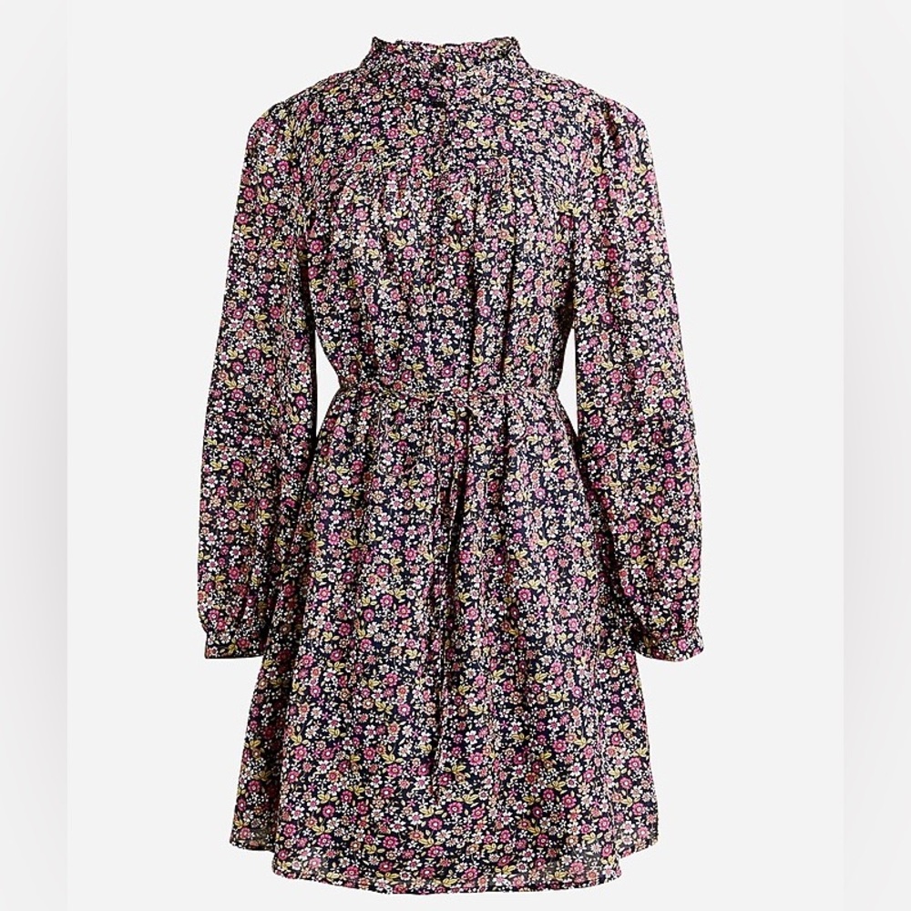 J.Crew Button Up Mini Dress in Sunny Meadow Size Medium